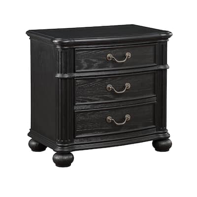 Bronze 3 Drawer 16.5 in. W Nightstand with Sturdy Hardware and Ample Storage