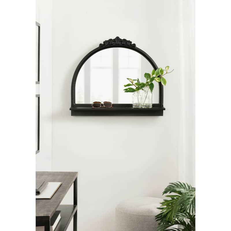 Kate and Laurel Dellona Arch Mirror with Shelf - 24x20