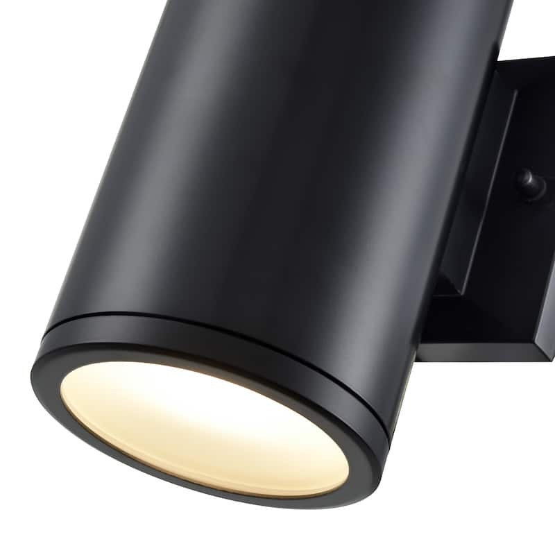 Vegas LED Outdoor Wall Sconce Powder Coated Black