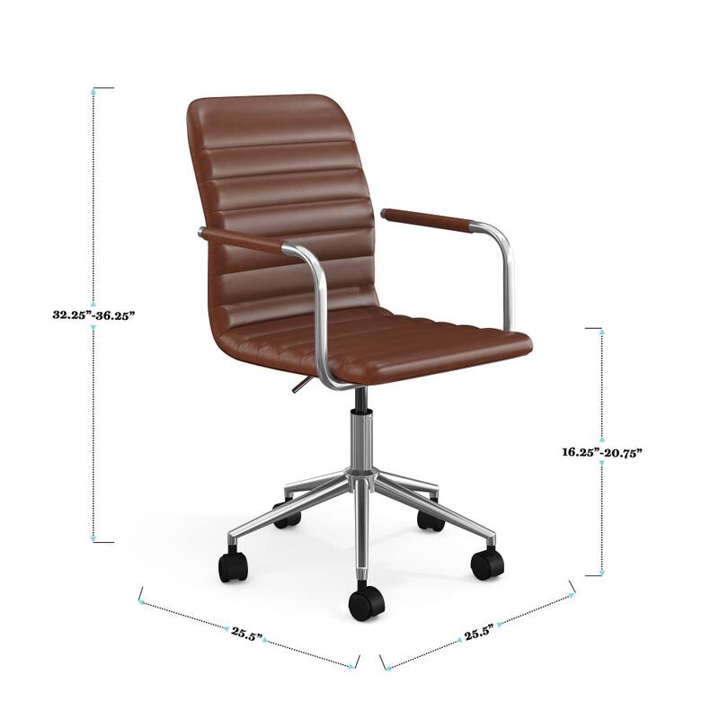 Martha Stewart Upholstered Swivel Office Chair