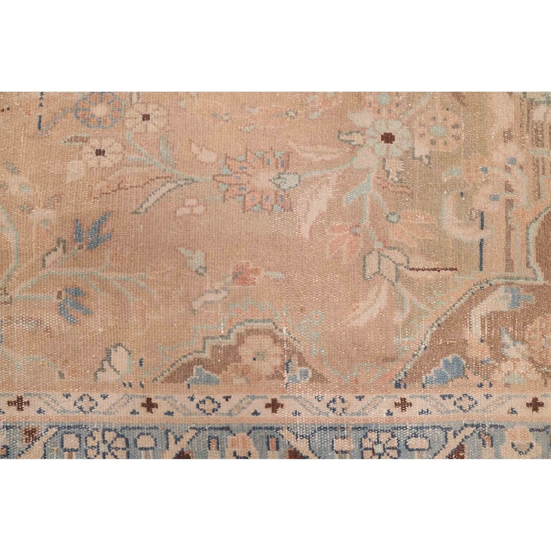 ECARPETGALLERY Hand-knotted Antalya Vintage Light Brown Wool Rug - 6'7 x 11'2