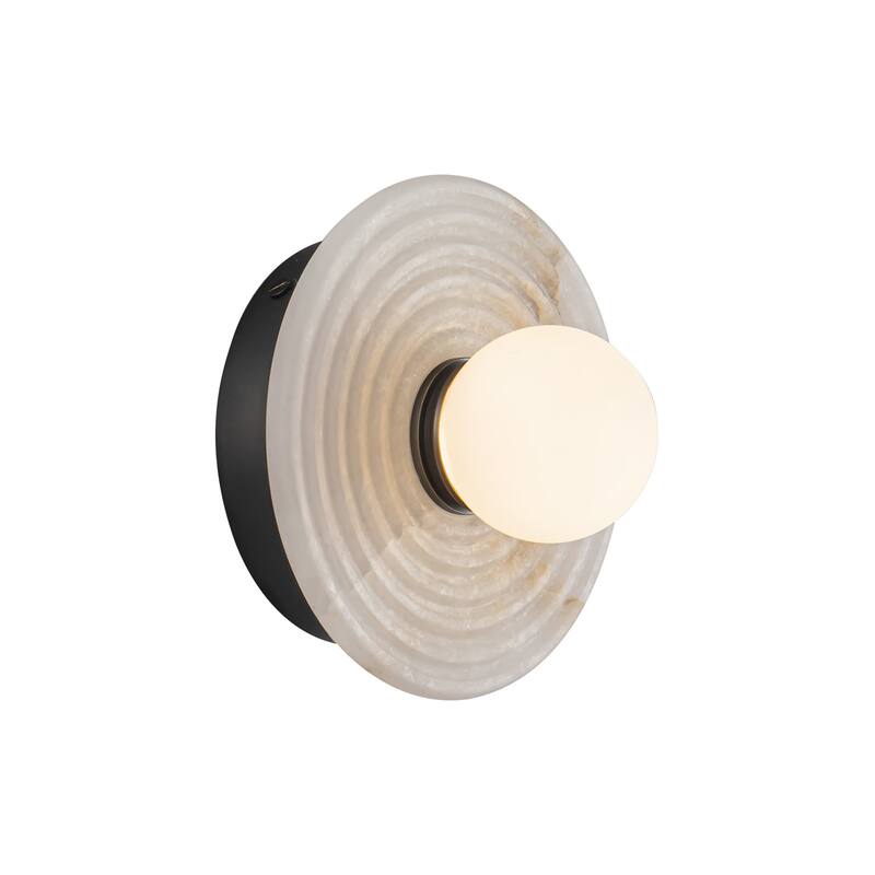 Alora Lighting WV346006 Dahlia 6" Tall LED Bathroom Sconce - Urban Bronze / Alabaster