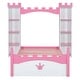 preview thumbnail 4 of 14, Dreamy Twin Size Platform Castle-Shaped Wooden Bed with Shelf for Kids