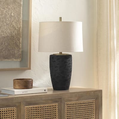Karli Modern & Contemporary Black Accent Table Lamp - 27"H x 17"W x 17"D