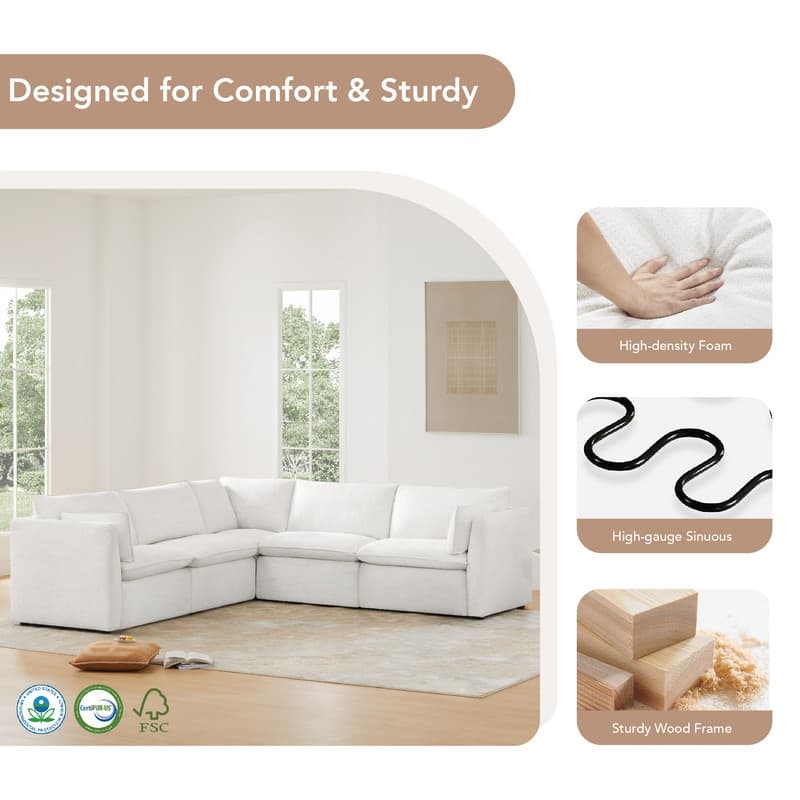 Cypress Power Reclining Sectional Sofa Couch