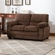 preview thumbnail 1 of 3, Andres Contemporary Brown Upholstered Living Room Loveseat