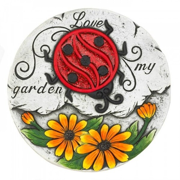 Set of 2 Love My Garden Sunflowers Stones