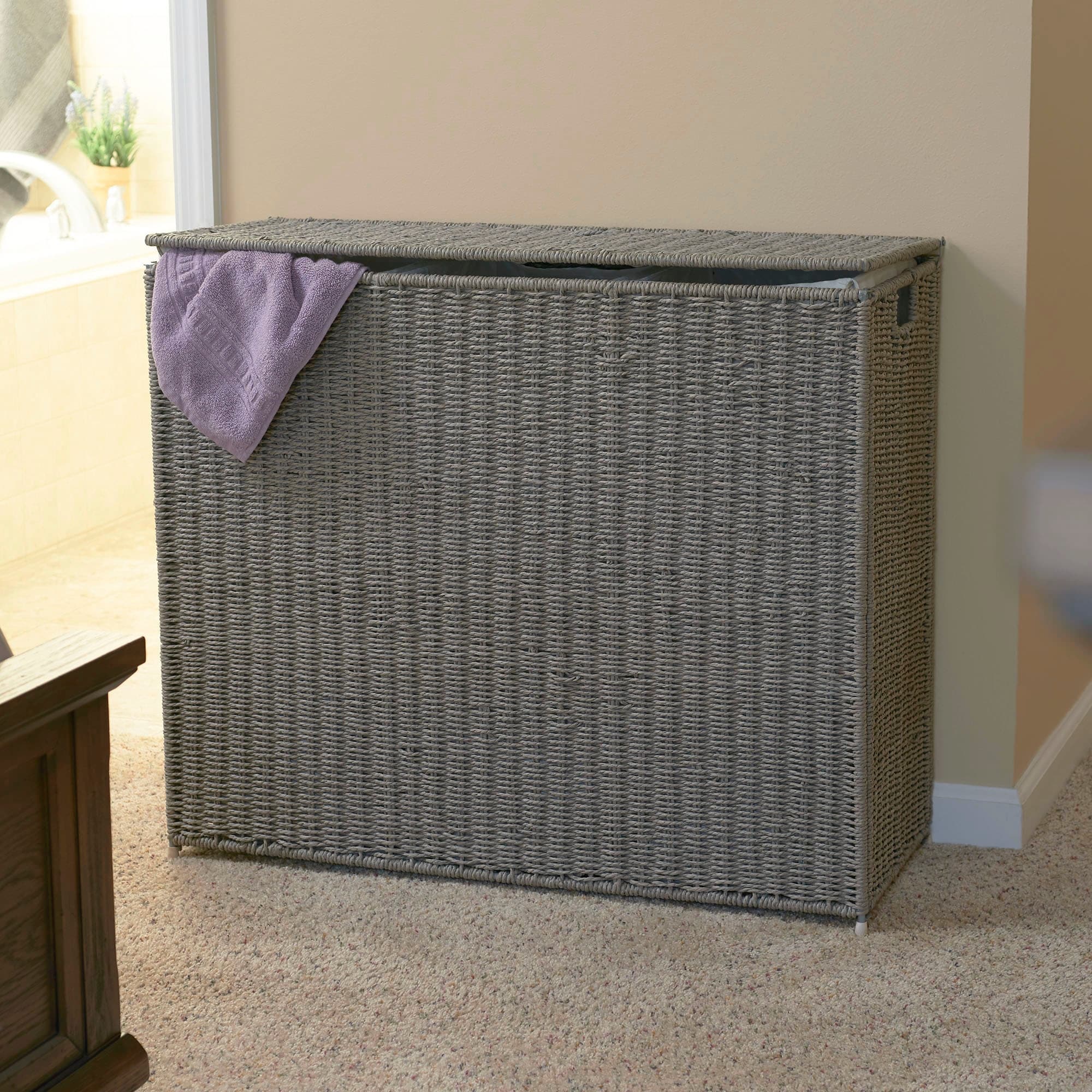 Paper Rope 3-Bag Hamper Sorter