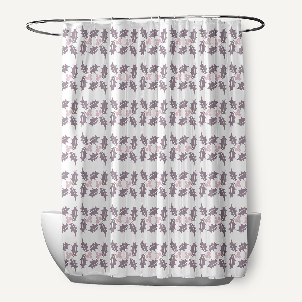 Holly Stripes Shower Curtain