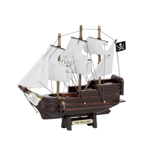 Wooden Calico Jacks The William Model Pirate Ship - 7