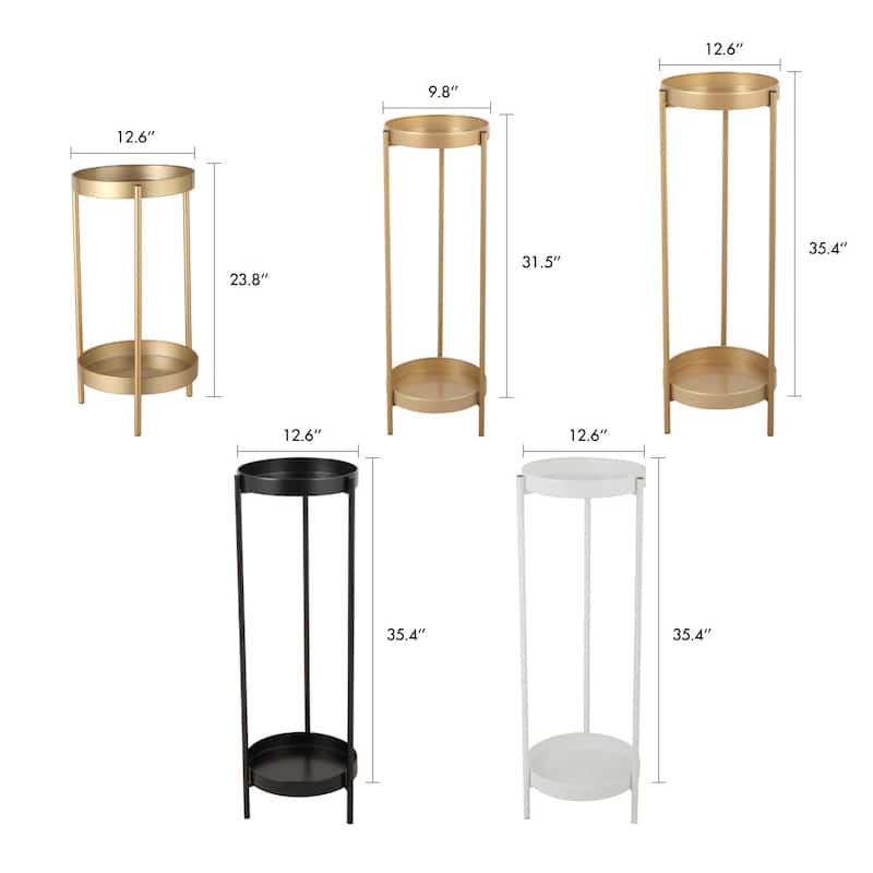 Indoor&Outdoor Modern Plant Stand, Foldable Potted Plant Holder