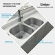 preview thumbnail 28 of 50, Sinber Undermount Double Bowl 304 Stainless Steel Kitchen Sink