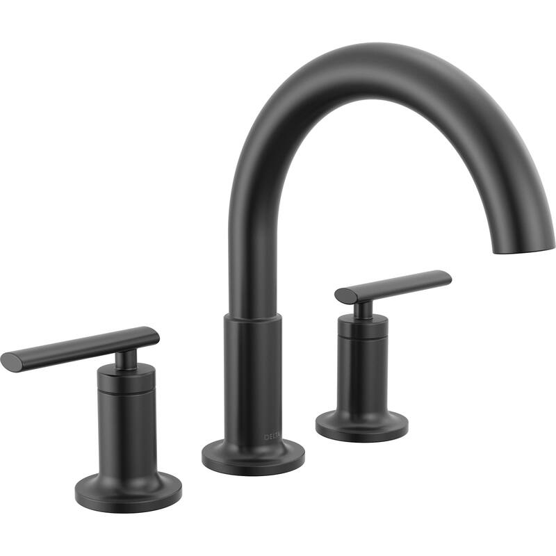 Delta T2742 Altado Deck Mounted Roman Tub Filler - Matte Black
