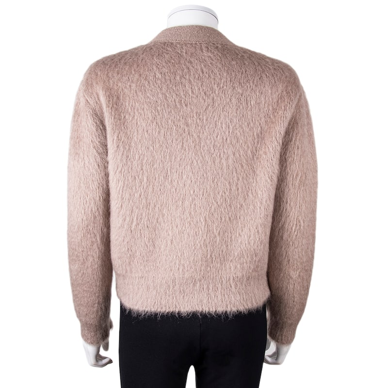 Celine Brushed Cardigan Jacket with Rhinestone Buttons