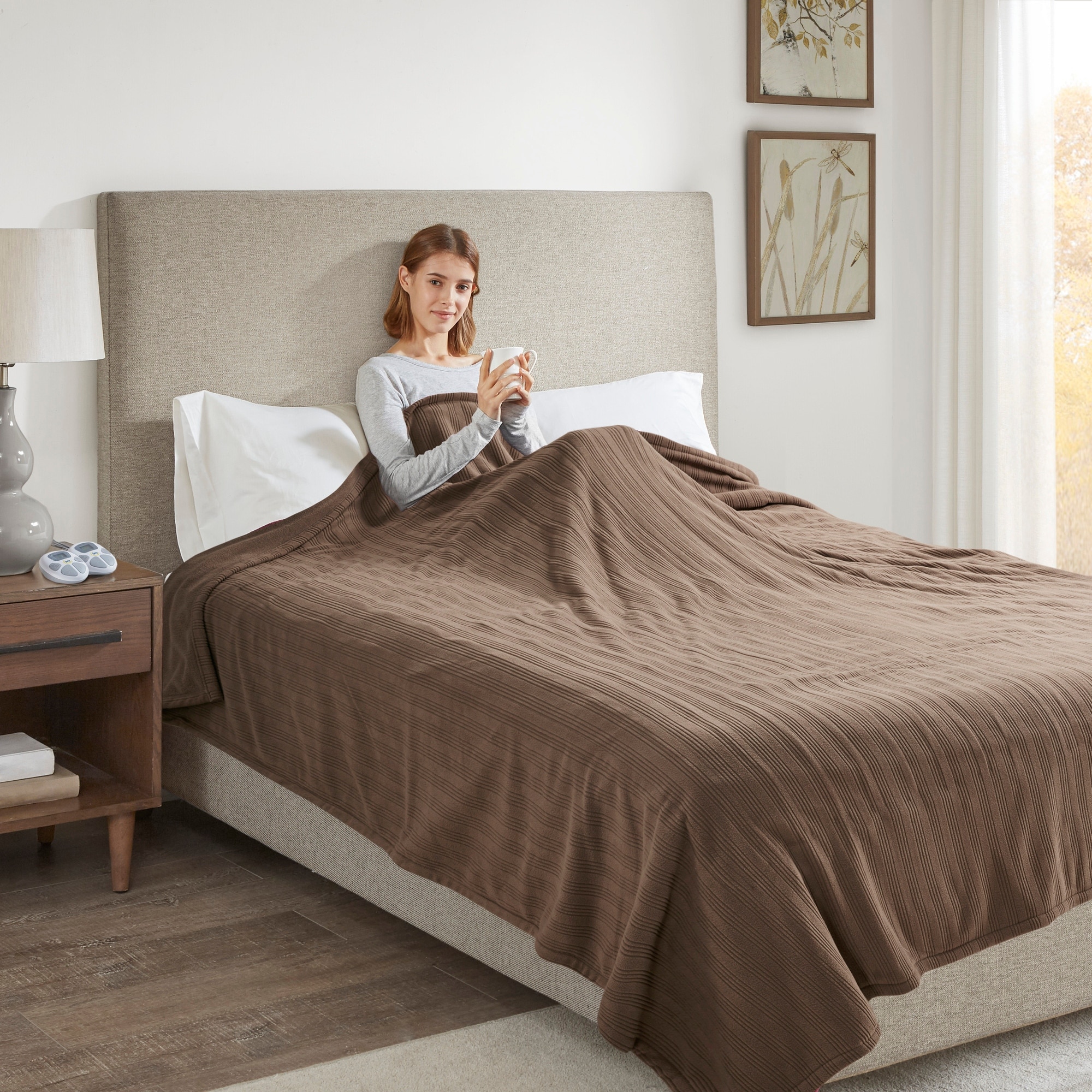 Dimplex micro fleece heated throw online