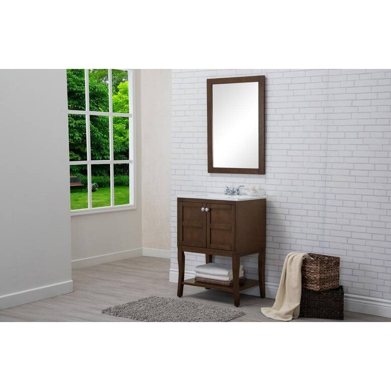 Elegant Lighting VF2102 Mason 24" Free Standing Single Basin Vanity