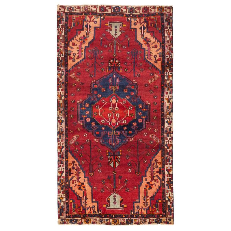 ECARPETGALLERY Hand-knotted Konya Anatolian Red Wool Rug - 5'0 x 9'5