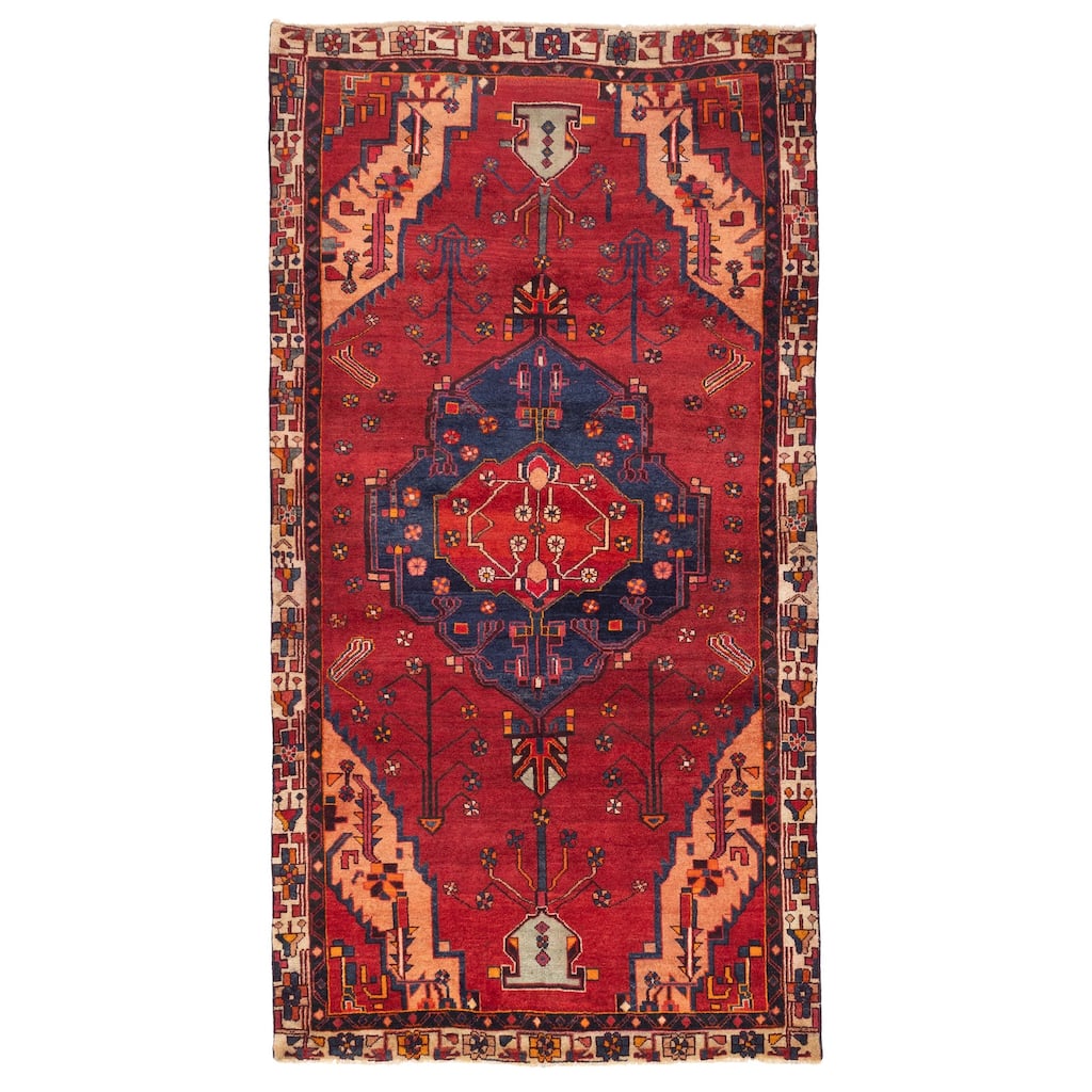ECARPETGALLERY Hand-knotted Konya Anatolian Red Wool Rug - 5'0 x 9'5