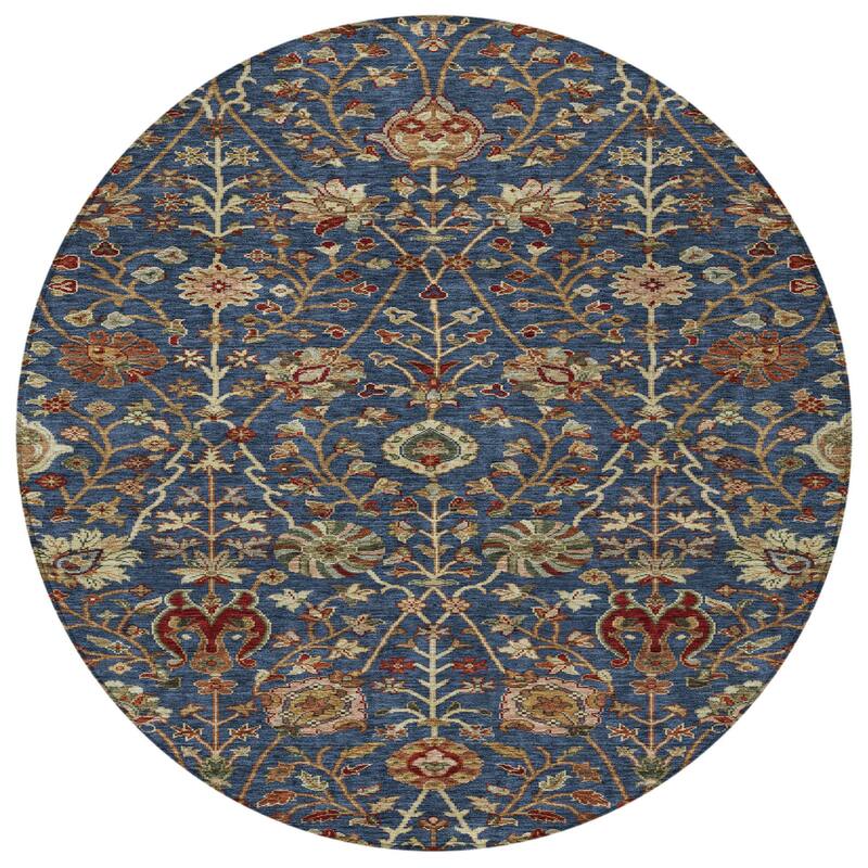 HomeRoots Floral Transitional Rectangle Outdoor Rug