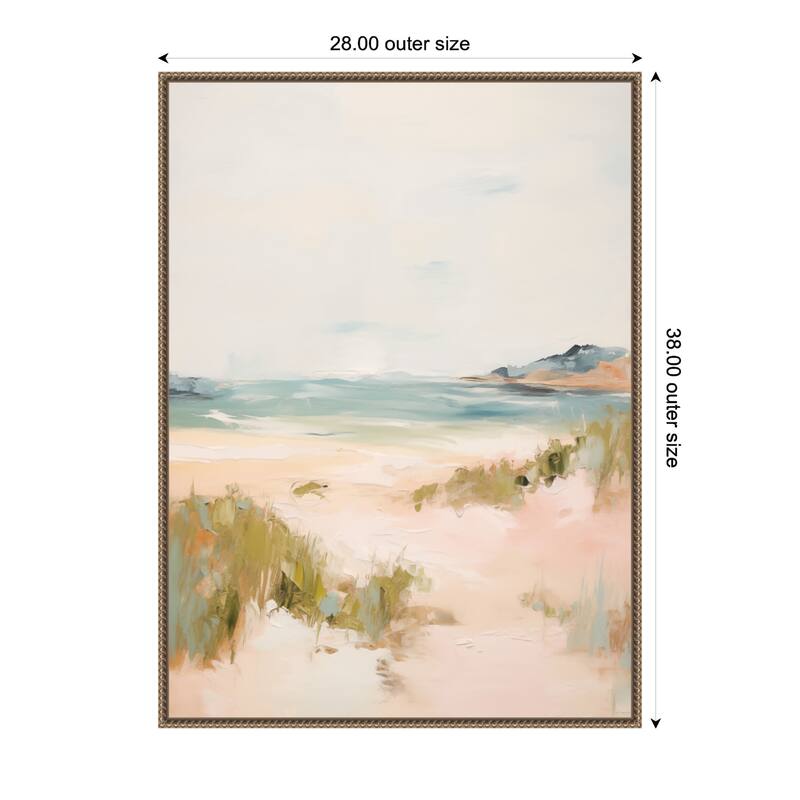 Kate and Laurel Tranquil Landscape V expansion by Amy Lighthall Framed Canvas Wall Art Print