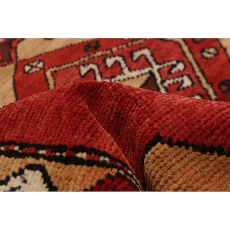 ECARPETGALLERY Hand-knotted Konya Anatolian Red Wool Rug - 3'5 x 10'11