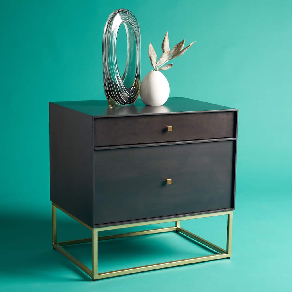 SAFAVIEH Couture Anghelina 2-Drawer Nightstand