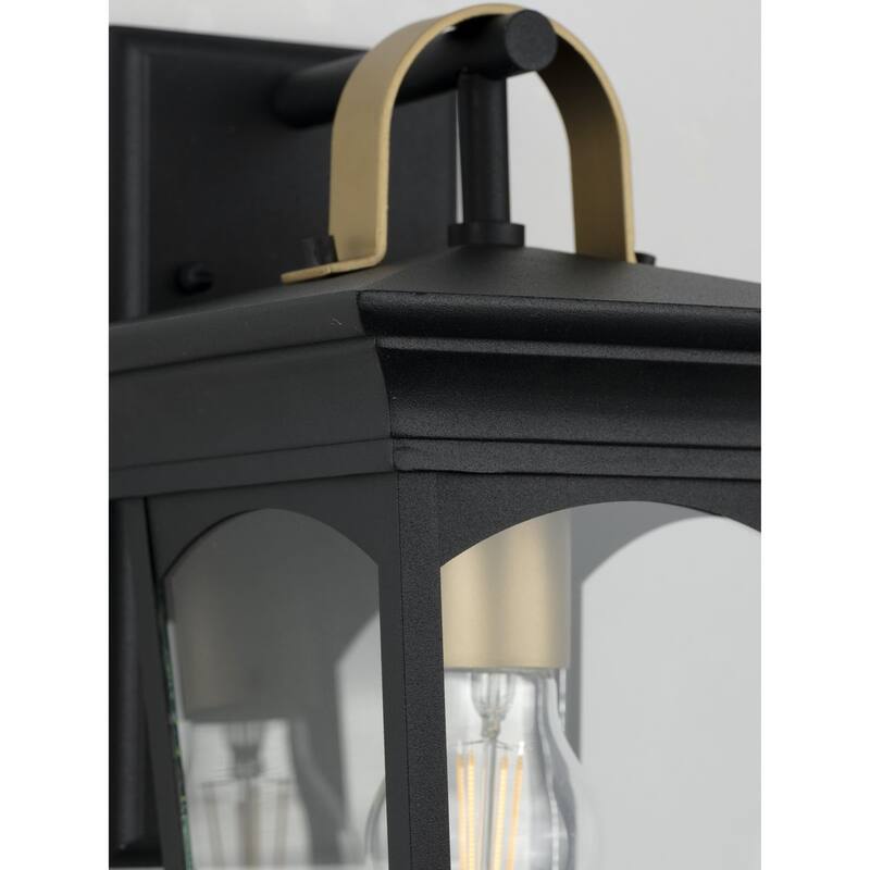 Chatsworth Collection Black One-Light Small Wall Lantern - 17.750" x 10.750" x 10.500"
