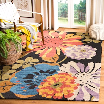 SAFAVIEH Handmade Jardin Suzeta Country Floral Wool Rug