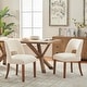 preview thumbnail 6 of 144, Wooden Dining Chairs Set of 2/4/6,Modern Fabric Upholstered Dining Room Chair Kitchen Chairs Set of 2 - White