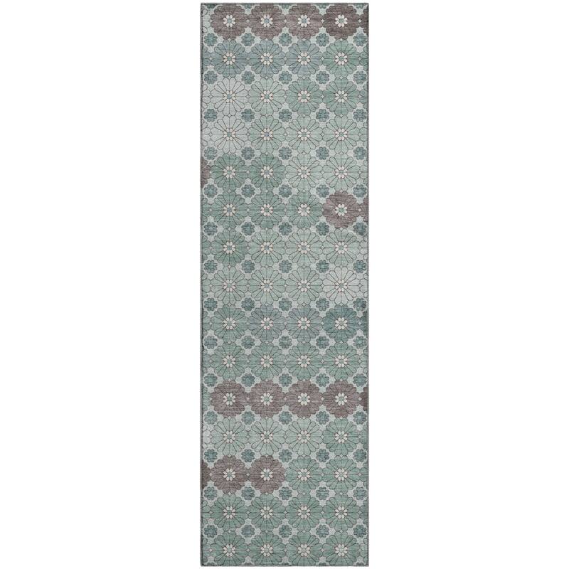Premium Washable Super Soft Whimsy Mosaic Mayfield Rug