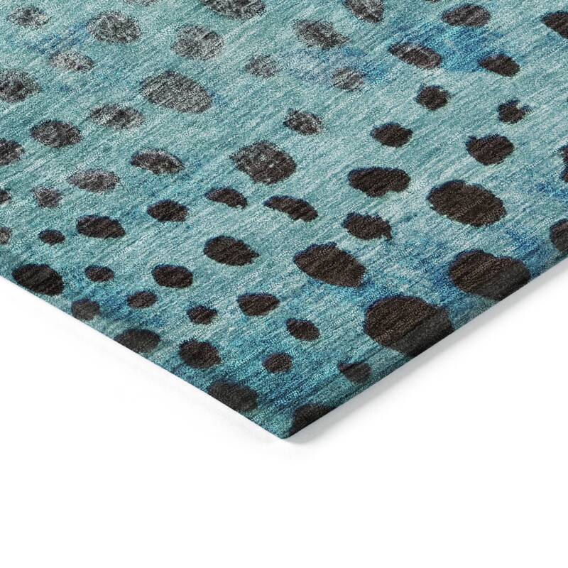 HomeRoots Abstract Transitional Rectangle Outdoor Rug