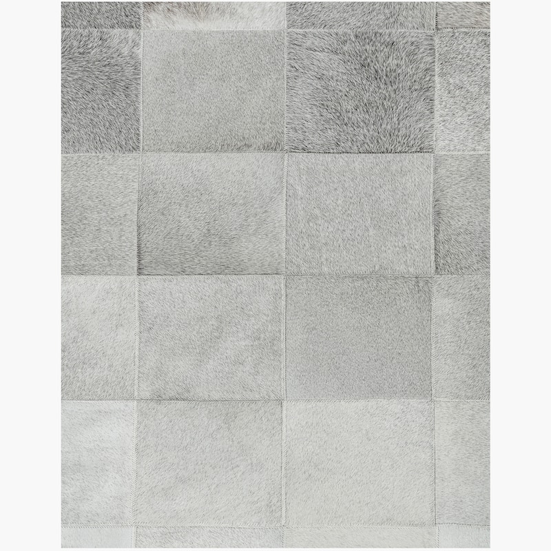 Ben Soleimani South American Cowhide Tile Hand Woven Rug