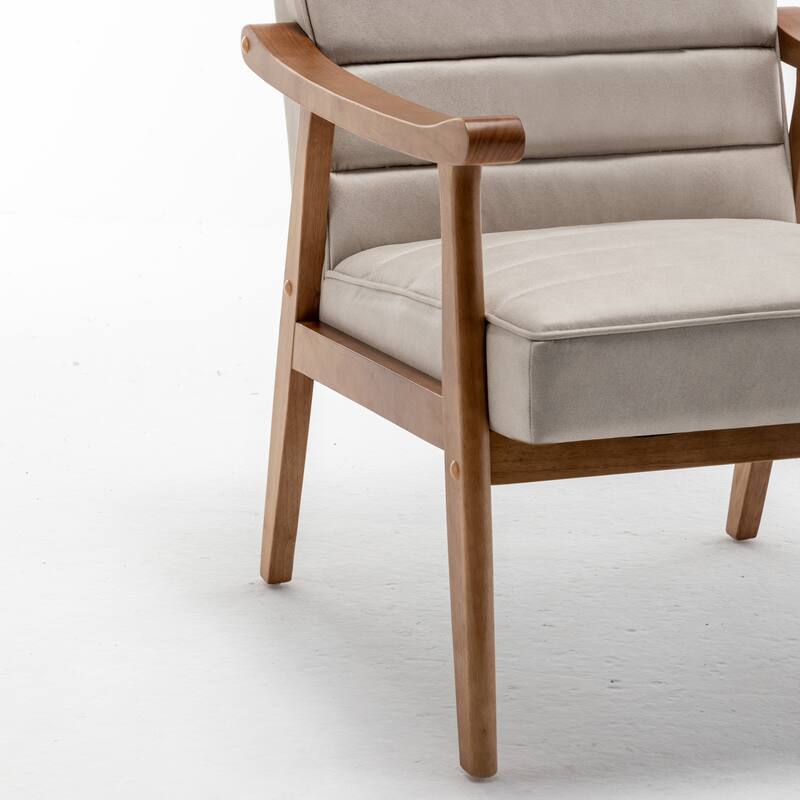 US Pride Furniture Mid Century Modern Open-Framed Armchair