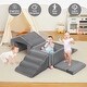 preview thumbnail 16 of 17, 6PCs Indoor Toddler Climbing Blocks with Ball Pit, Foam Soft Playset for Crawl Activity with Slide Stairs and Ramp