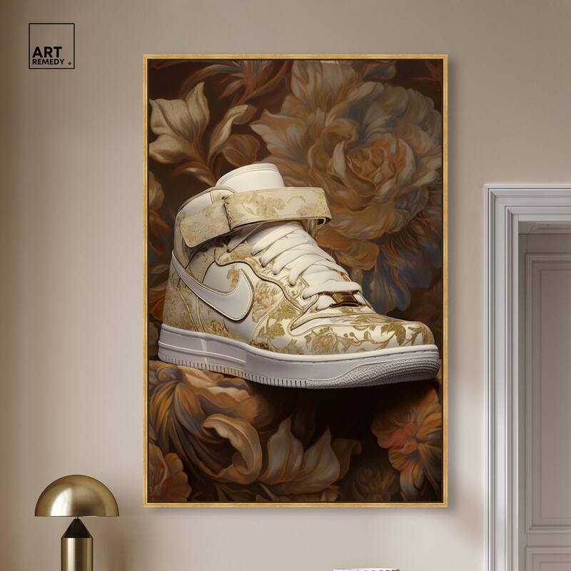 Baroque Sneaker Canvas by Art Remedy