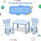 preview thumbnail 2 of 17, Kids Table and Chair Set, Plastic Children Activity Table and 2 Chairs for Art Craft, Easy-Clean Tabletop