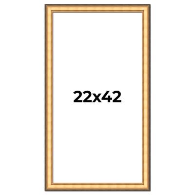 22x42 Frame Gold Plein Aire Solid Wood Picture Frame Width 2 Inches |