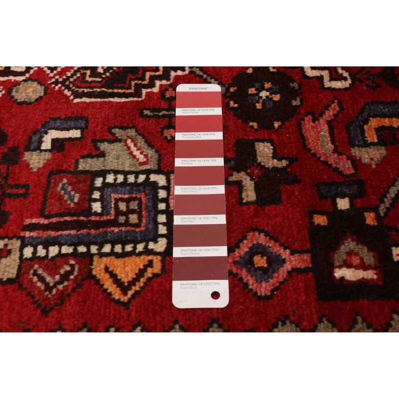ECARPETGALLERY Hand-knotted Anadol Red Wool Rug - 3'5 x 9'9