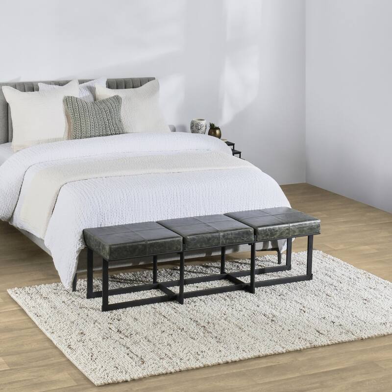 Loomis Heathered Wool Area Rug by Kosas Home - 2x3 - Ivory, Natural