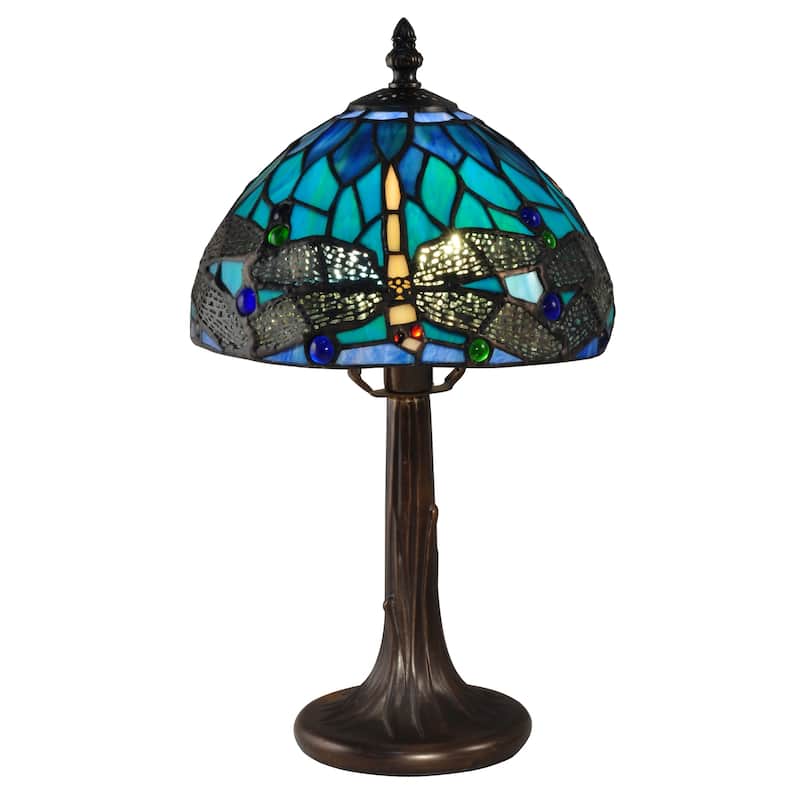 Classic Dragonfly Tiffany Accent Table Lamp