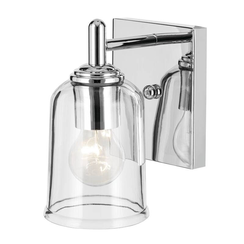 Kichler Lighting Shailene 1-Light Wall Sconce Light with Clear Glass
