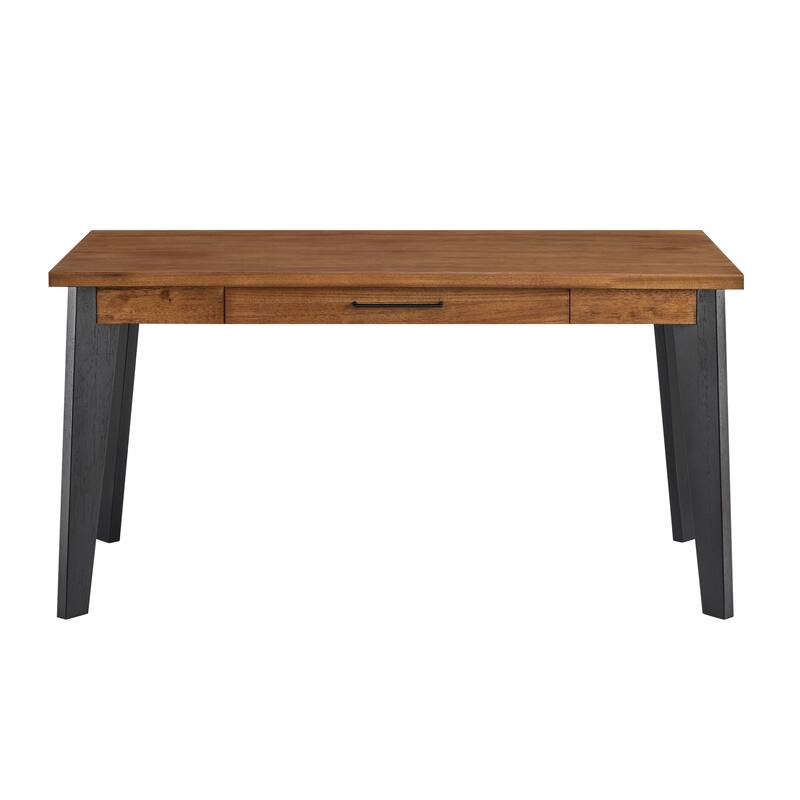 Modern Writing Desk, Executive Desk, Rich Medium Brown