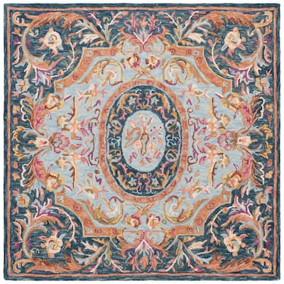 SAFAVIEH Handmade Savonnerie Deep Traditional Wool Rug
