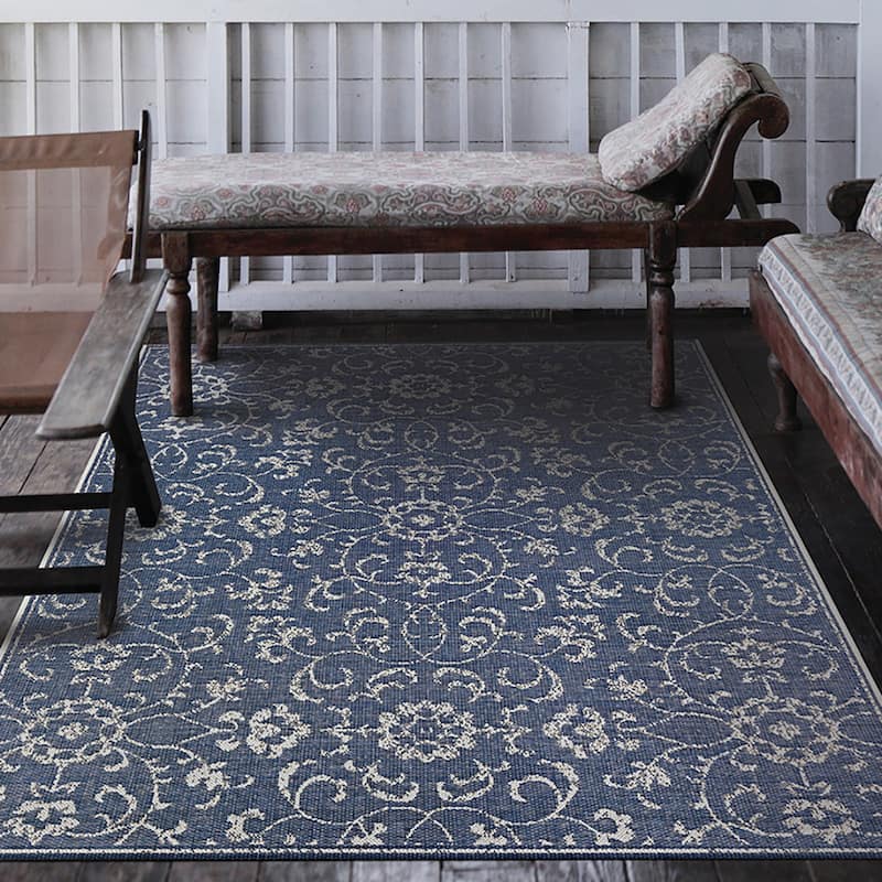 Dream Decor Rugs Carriage House Morning Glory Indoor Outdoor Area Rug