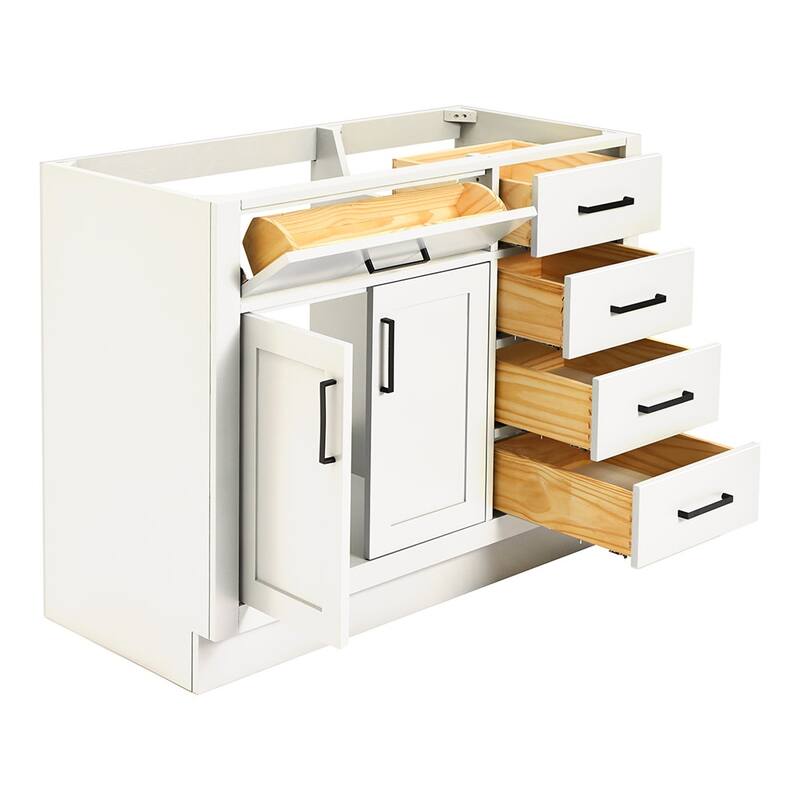 Ariel T042S-L-BC Hepburn 42" Single Free Standing Vanity Cabinet Only