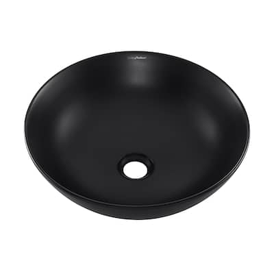 Chaux 16 Color Ceramic Sink In Matte Black - 15.65" x 15.65" 5.3"