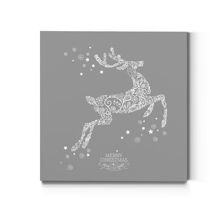 Reindeer II-Premium Gallery Wrapped Canvas - Ready to Hang - Multi-Color