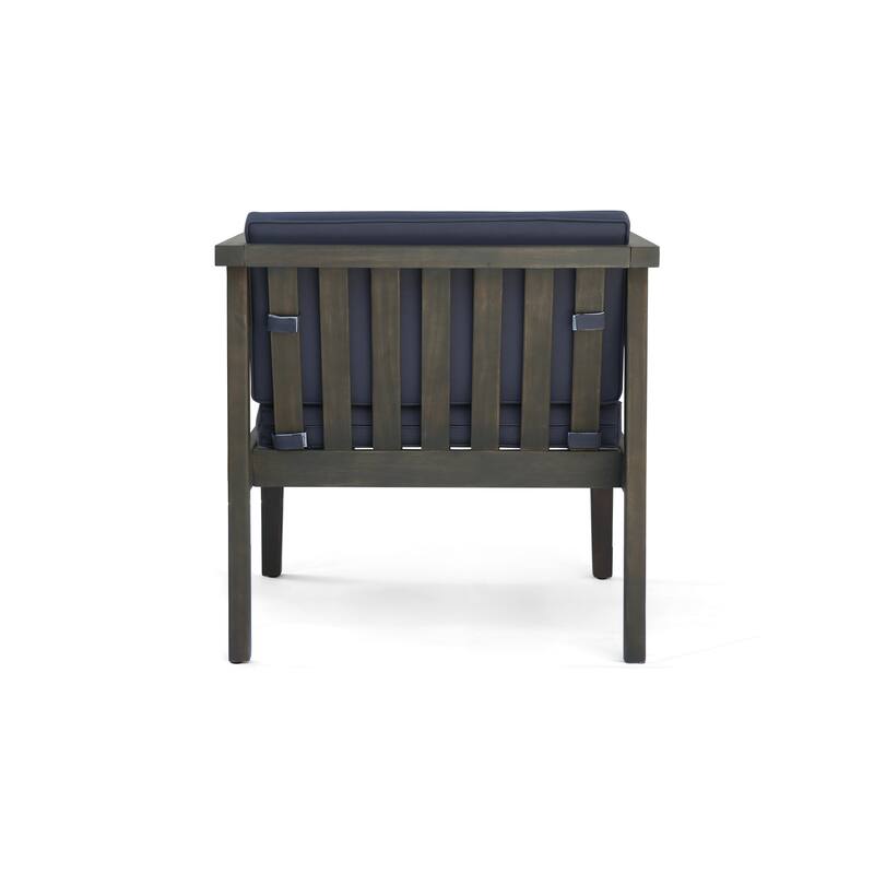 NEWBURY CLUB CHAIR ir with Handwoven Rope Accents & Curved Backrest Chair