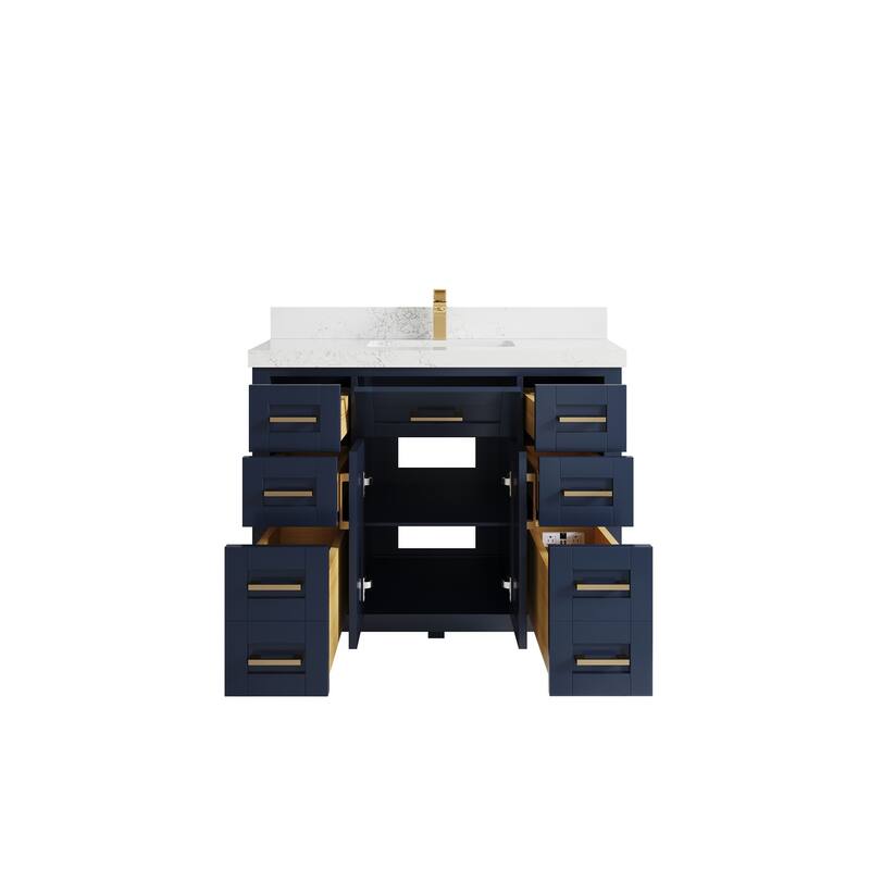 Willow Collections 42 in. W x 22 in. D Cambridge Single Sink Bathroom Vanity with Countertop