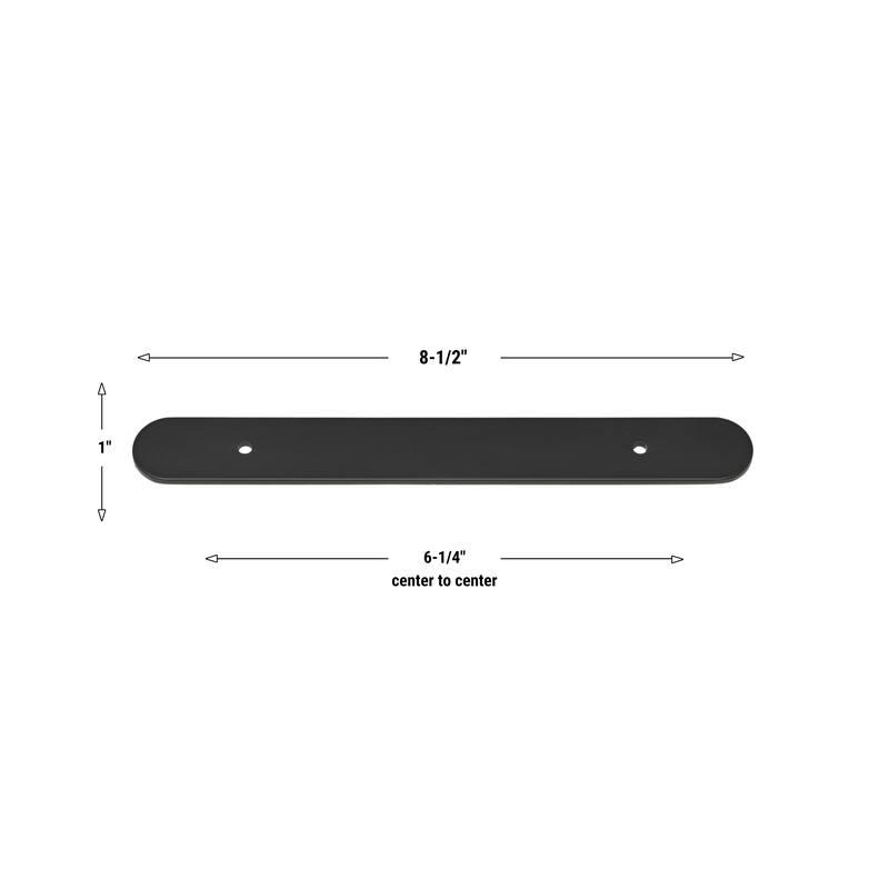 GlideRite 8-1/2 in. Rounded Backplate 6-5/16 in. Center to Center, 9343-160